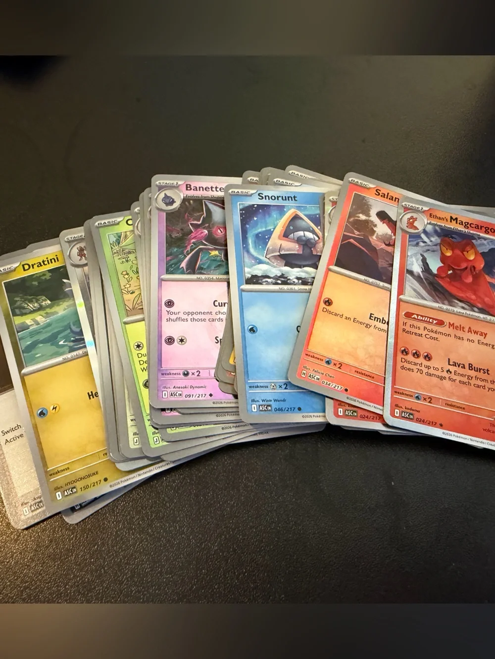 Pokemon Ascended Heroes bulk Cards (50) and Box